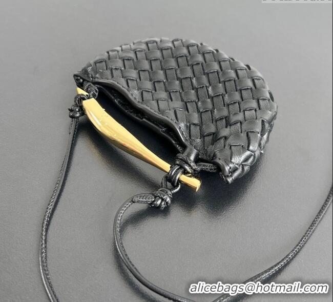 Buy Discount Bottega Veneta Miniature Sardine Bag in Intrecciato Leather 836834 Black 2025