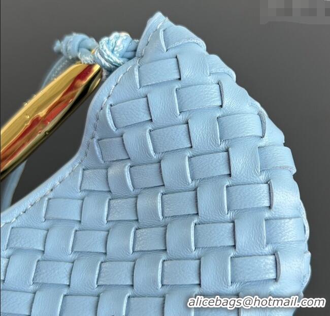 Best Product Bottega Veneta Miniature Sardine Bag in Intrecciato Leather 836834 Ice Blue 2025
