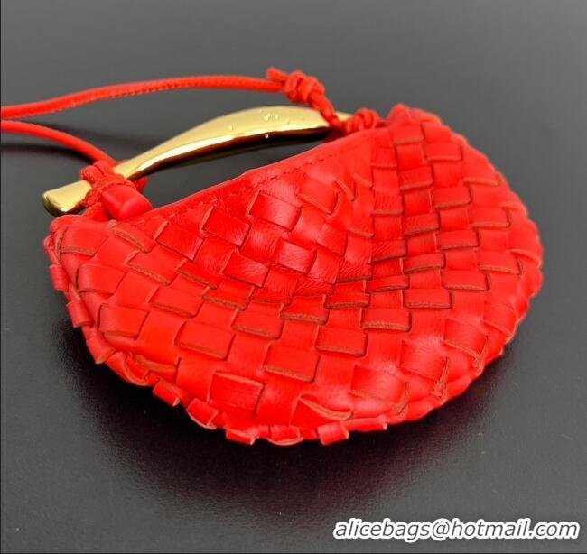 New Fashion Bottega Veneta Miniature Sardine Bag in Intrecciato Leather 836834 Tomato Red 2025