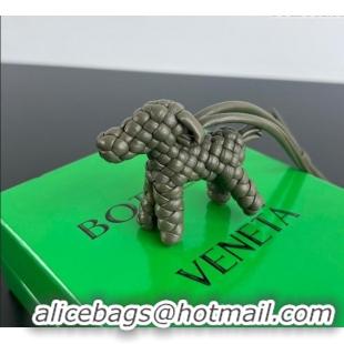 Most Popular Bottega Veneta Dog Charm in Intrecciato Leather 807068 Cypress Green 2025