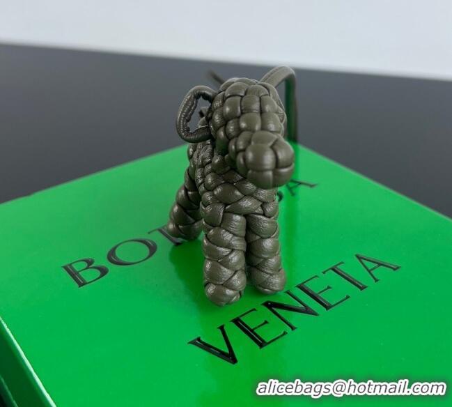 Most Popular Bottega Veneta Dog Charm in Intrecciato Leather 807068 Cypress Green 2025