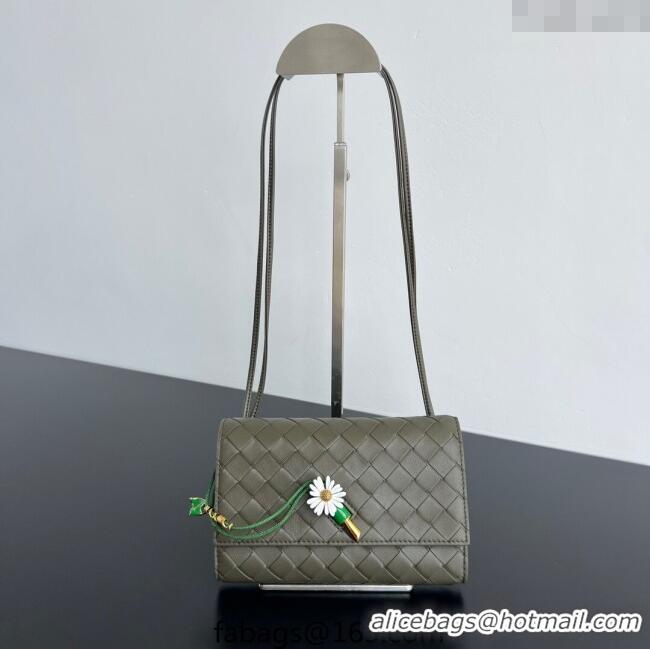 Good Product Bottega Veneta Andiamo Daisy Pouch Mini Bag in Intrecciato Leather 838870 Cypress Green 2025