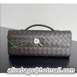 Best Product Bottega Veneta Andiamo Daisy Long Clutch Bag in Intrecciato Leather 836810 Fondant Brown 2025