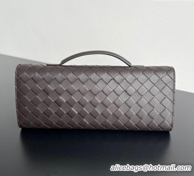 Best Product Bottega Veneta Andiamo Daisy Long Clutch Bag in Intrecciato Leather 836810 Fondant Brown 2025