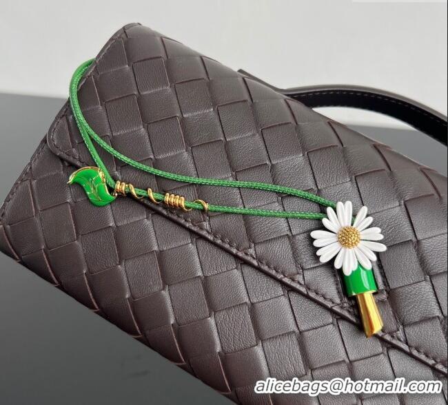 Best Product Bottega Veneta Andiamo Daisy Long Clutch Bag in Intrecciato Leather 836810 Fondant Brown 2025