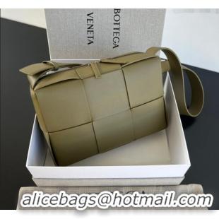 Super Quality Bottega Veneta Mens Arco Camera Bag Bag in Intrecciato Leather 731165 Algae Green 2025