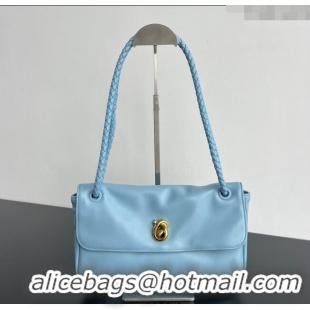 Famous Brand Bottega Veneta Madison bag in Supple Lambskin 836296 Ice Blue 2025