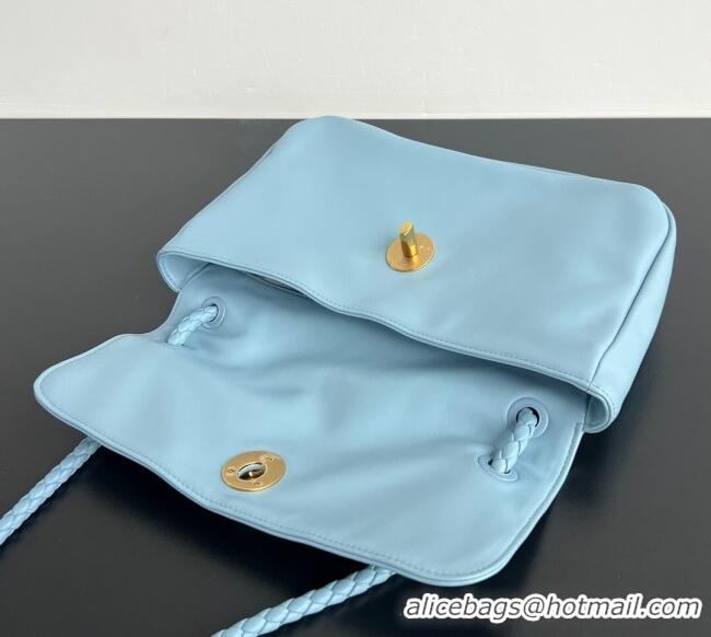 Famous Brand Bottega Veneta Madison bag in Supple Lambskin 836296 Ice Blue 2025
