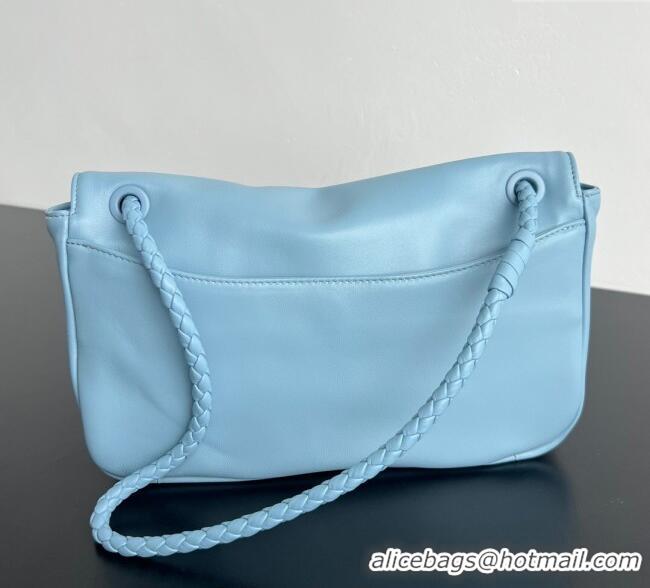 Famous Brand Bottega Veneta Madison bag in Supple Lambskin 836296 Ice Blue 2025