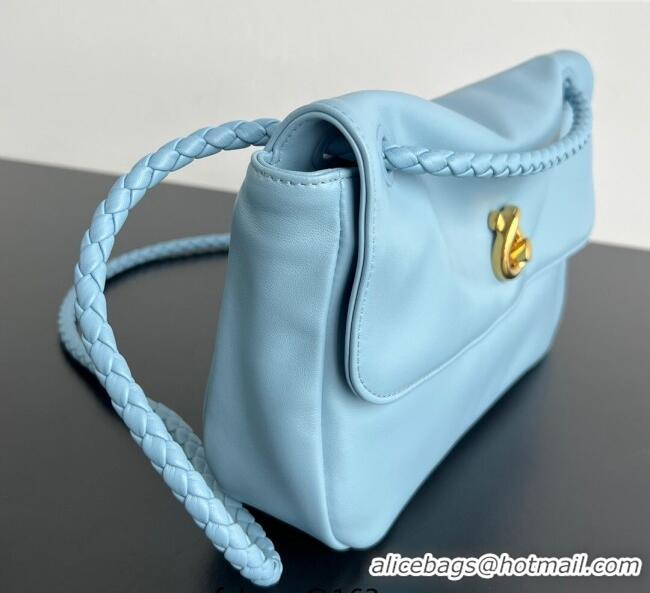 Famous Brand Bottega Veneta Madison bag in Supple Lambskin 836296 Ice Blue 2025