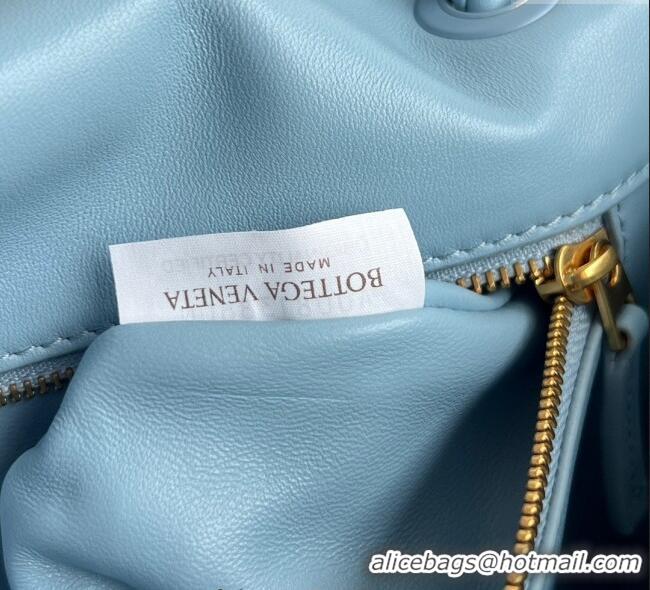 Famous Brand Bottega Veneta Madison bag in Supple Lambskin 836296 Ice Blue 2025