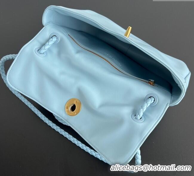 Famous Brand Bottega Veneta Madison bag in Supple Lambskin 836296 Ice Blue 2025
