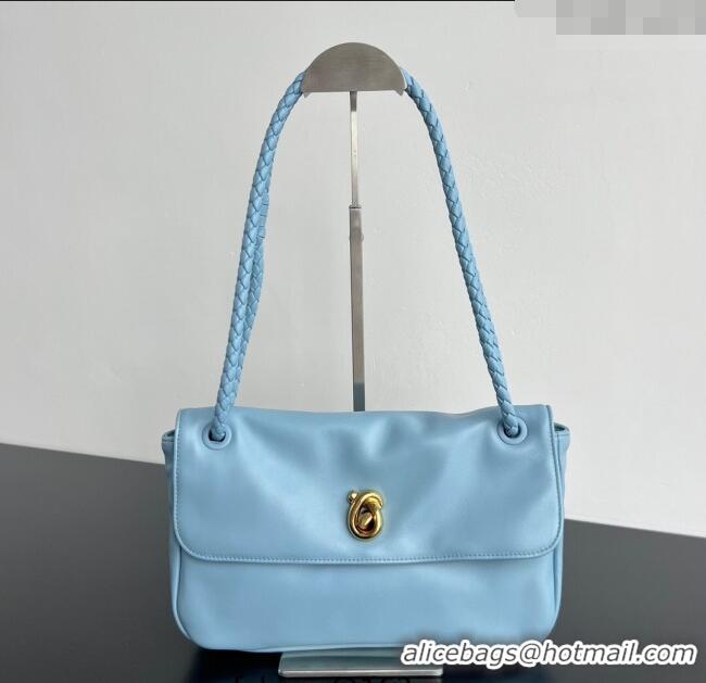 Famous Brand Bottega Veneta Madison bag in Supple Lambskin 836296 Ice Blue 2025