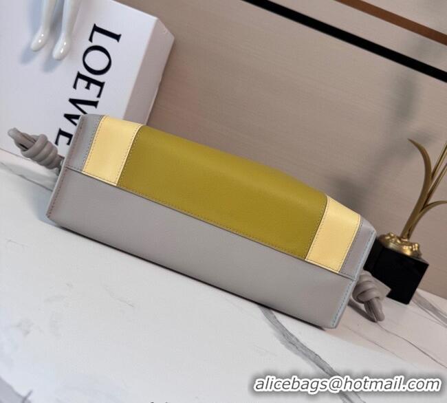 Shop Discount Loewe x Albers Medium Flamenco clutch in nappa calfskin 262587 Yellow/Grey 2025