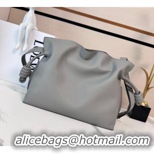 Market Sells Loewe x Albers Medium Flamenco clutch in nappa calfskin 262587 Grey/White 2025