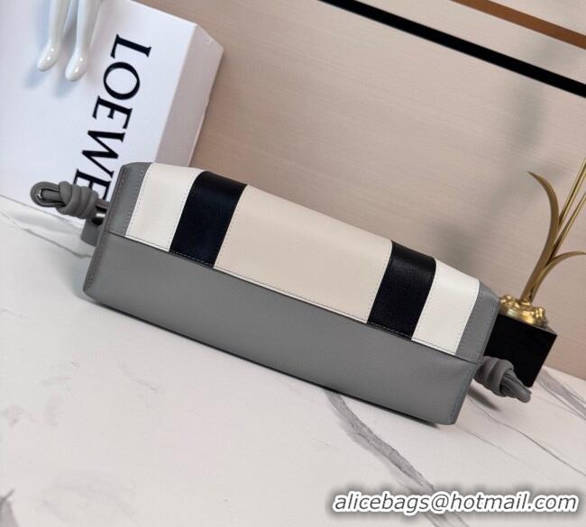 Market Sells Loewe x Albers Medium Flamenco clutch in nappa calfskin 262587 Grey/White 2025
