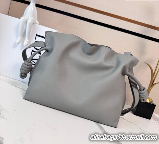 Market Sells Loewe x Albers Medium Flamenco clutch in nappa calfskin 262587 Grey/White 2025