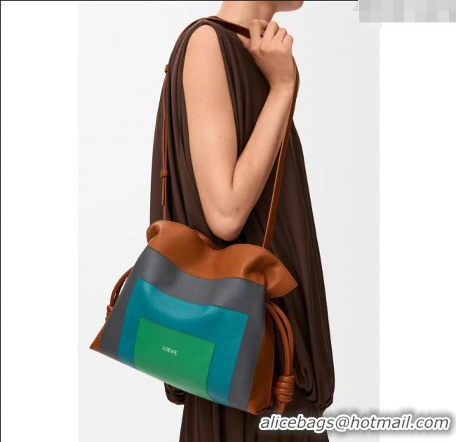 Market Sells Loewe x Albers Medium Flamenco clutch in nappa calfskin 262587 Grey/White 2025