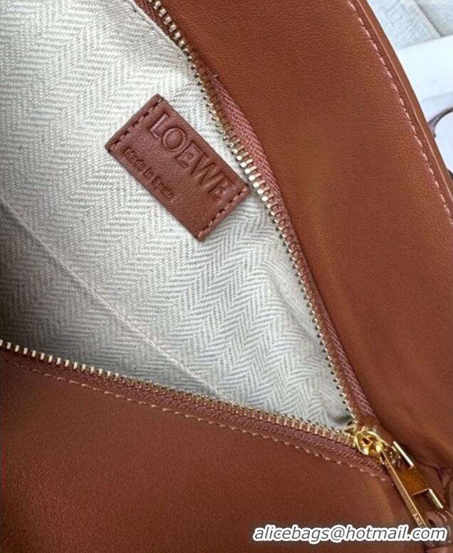 Best Price Loewe Small Puzzle Edge Landscape bag in nappa calfskin L5008 Pecan Brown 2025 (No Charm)