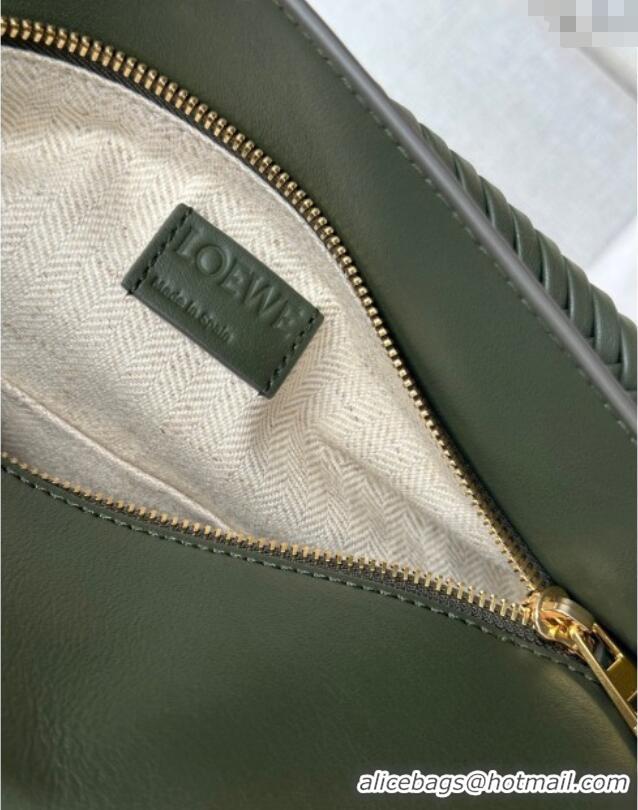 Well Crafted Loewe Small Puzzle Edge Landscape bag in nappa calfskin L5008 Bottle Green 2025 (No Charm)
