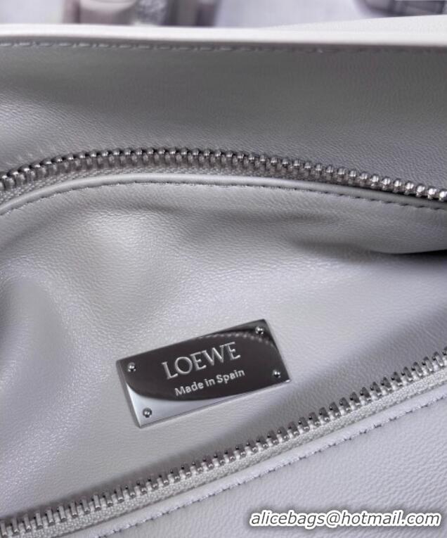 Affordable Price Loewe Small Featherlight Puzzle Bag In Nappa Lambskin L5011 Shell Grey 2025