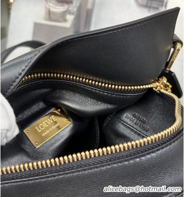 Well Crafted Loewe Small Featherlight Puzzle Bag In Nappa Lambskin L5011 Black 2025