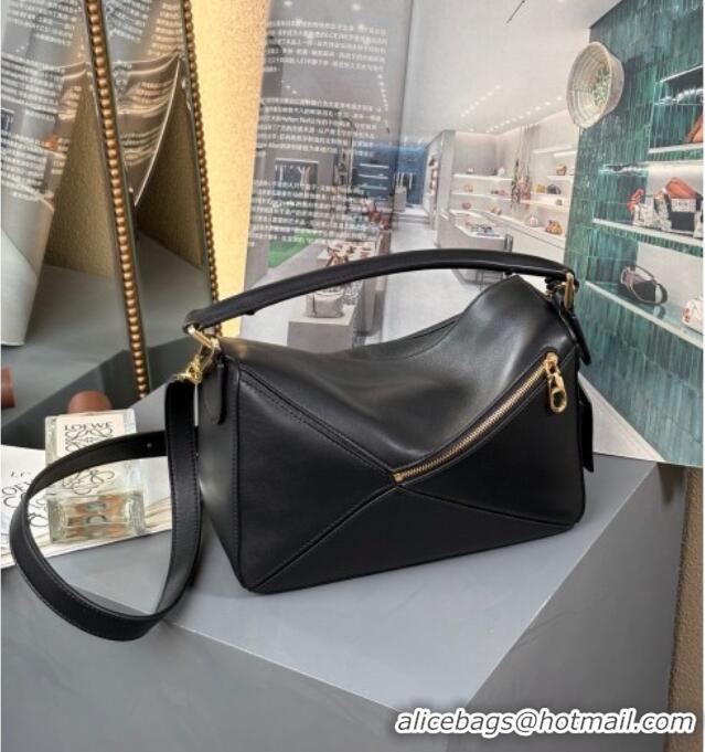 Well Crafted Loewe Small Featherlight Puzzle Bag In Nappa Lambskin L5011 Black 2025