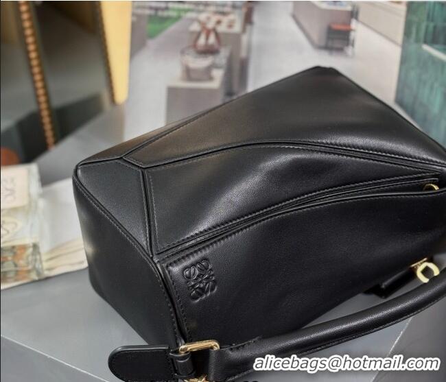 Well Crafted Loewe Small Featherlight Puzzle Bag In Nappa Lambskin L5011 Black 2025