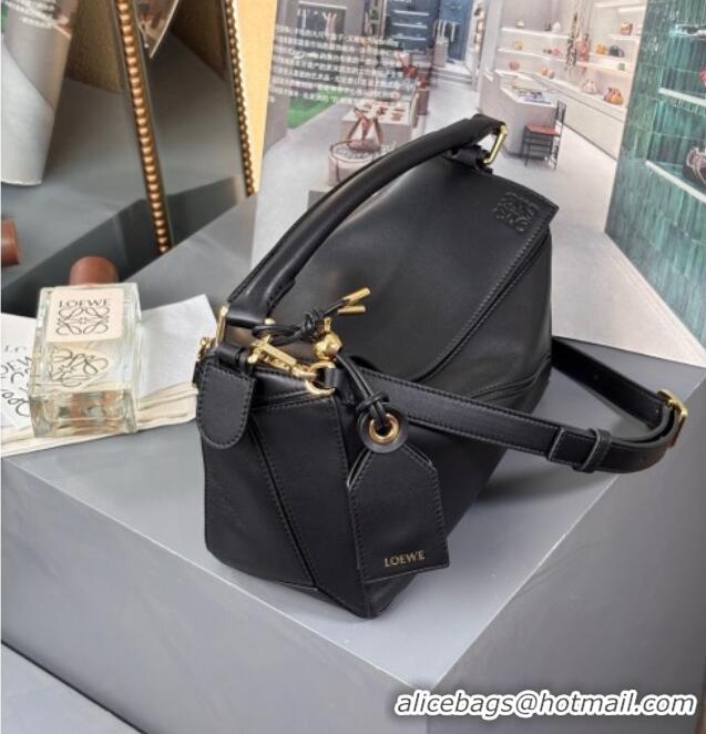 Well Crafted Loewe Small Featherlight Puzzle Bag In Nappa Lambskin L5011 Black 2025