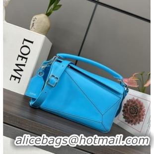 Inexpensive Loewe Small Featherlight Puzzle Bag In Nappa Lambskin L5011 Light Blue 2025
