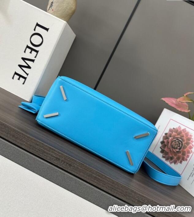 Inexpensive Loewe Small Featherlight Puzzle Bag In Nappa Lambskin L5011 Light Blue 2025
