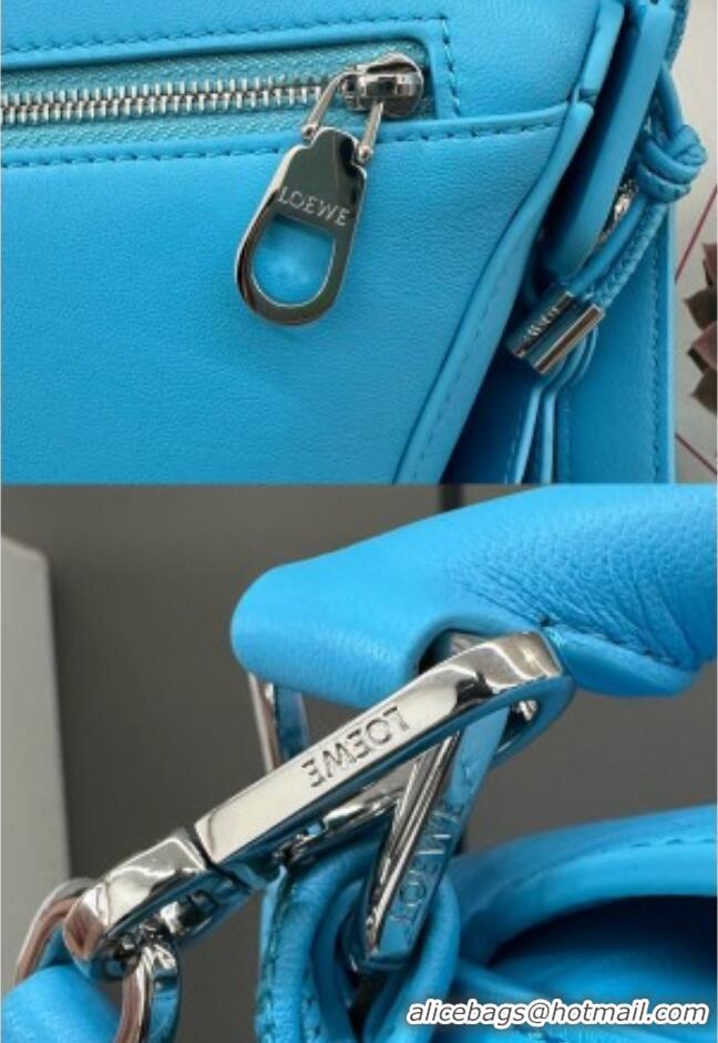 Inexpensive Loewe Small Featherlight Puzzle Bag In Nappa Lambskin L5011 Light Blue 2025