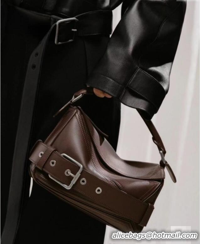 Most Popular Loewe Small Puzzle Biker Bag In Shiny Calfskin 0925 Dark Chestnut Brown 2025