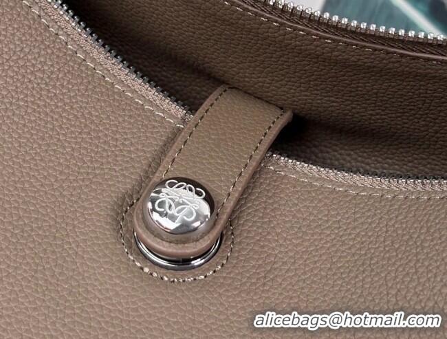 Well Crafted Loewe Medium Madrid Bag In Supple Grained Calfskin 052451 Taupe 2025