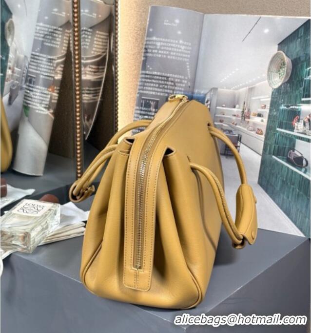 Famous Brand Loewe Medium Madrid Bag In Supple Grained Calfskin 052451 Yellow 2025