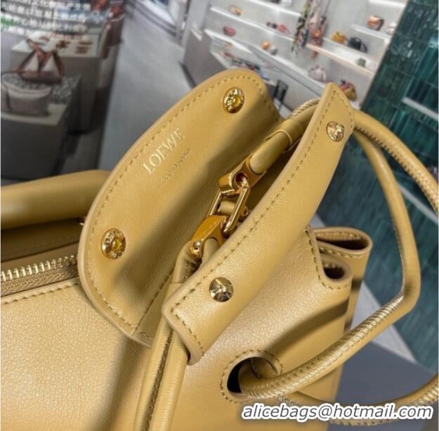 Famous Brand Loewe Medium Madrid Bag In Supple Grained Calfskin 052451 Yellow 2025