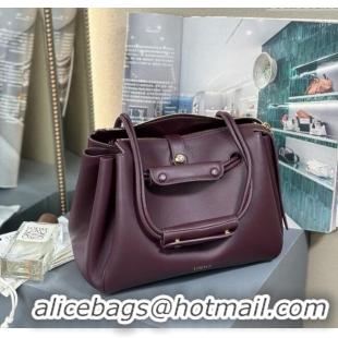 Buy Grade Loewe Medium Madrid Bag In Supple Grained Calfskin 052451 Dark Burgundy 2025