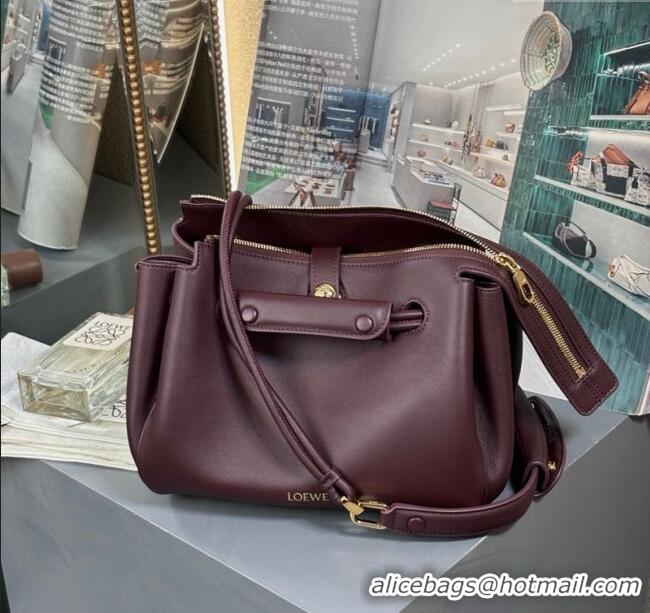 Reasonable Price Loewe Small Madrid Bag In Supple Calfskin 012452 Dark Burgundy 2025