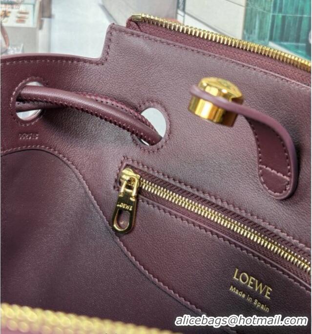 Reasonable Price Loewe Small Madrid Bag In Supple Calfskin 012452 Dark Burgundy 2025