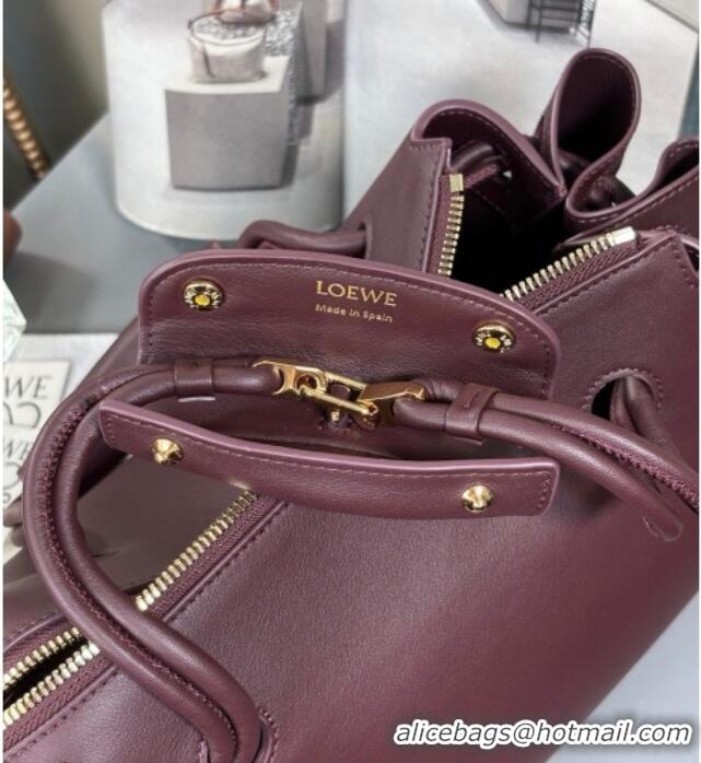 Reasonable Price Loewe Small Madrid Bag In Supple Calfskin 012452 Dark Burgundy 2025