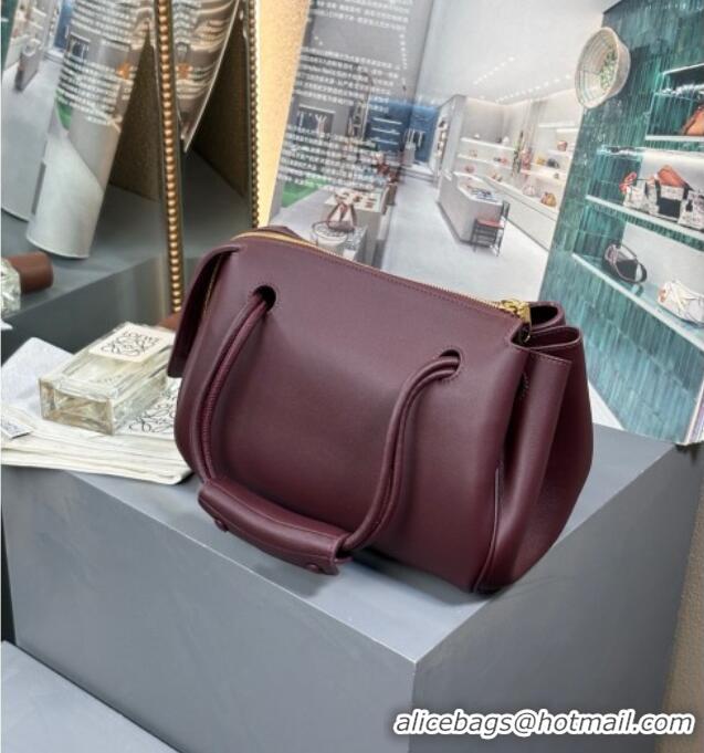 Reasonable Price Loewe Small Madrid Bag In Supple Calfskin 012452 Dark Burgundy 2025