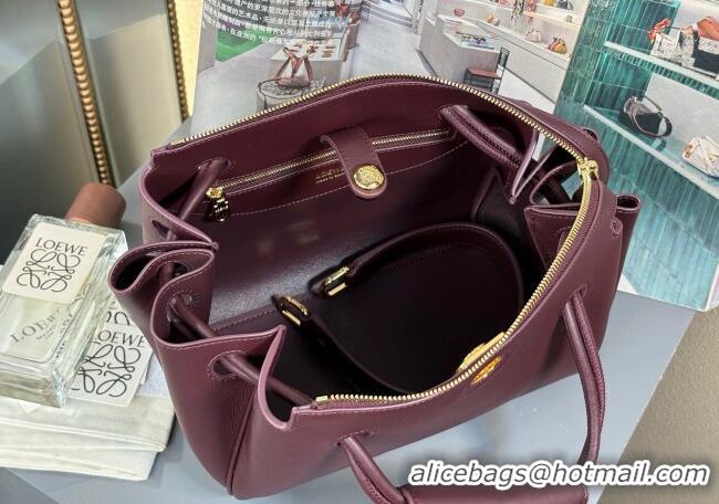 Reasonable Price Loewe Small Madrid Bag In Supple Calfskin 012452 Dark Burgundy 2025