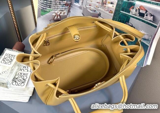 Pretty Style Loewe Small Madrid Bag In Supple Calfskin 012452 Yellow 2025