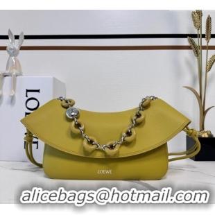 Luxury Cheap Loewe Medium Ola Bag In Smooth Calfskin 012518 Ginger Yellow 2025