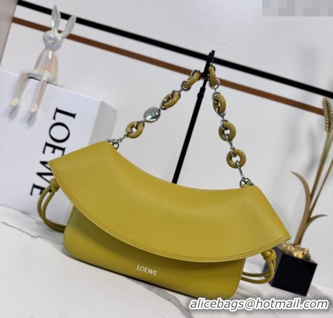 Luxury Cheap Loewe Medium Ola Bag In Smooth Calfskin 012518 Ginger Yellow 2025