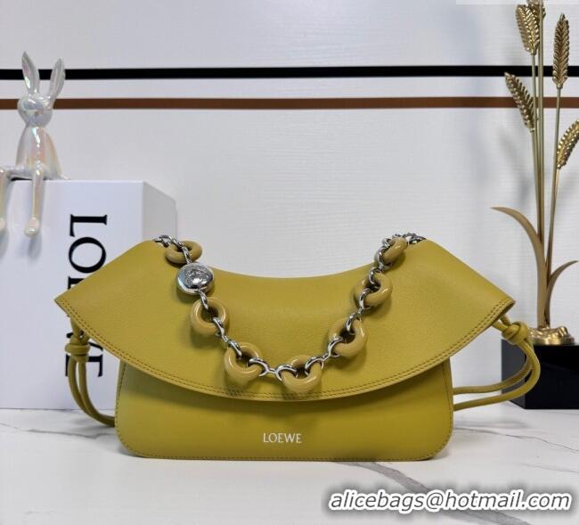 Luxury Cheap Loewe Medium Ola Bag In Smooth Calfskin 012518 Ginger Yellow 2025