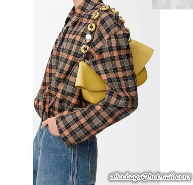 Luxury Cheap Loewe Medium Ola Bag In Smooth Calfskin 012518 Ginger Yellow 2025