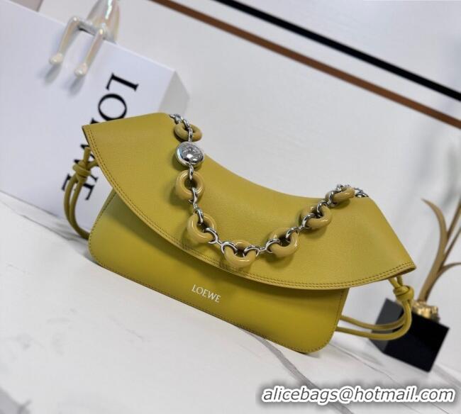 Luxury Cheap Loewe Medium Ola Bag In Smooth Calfskin 012518 Ginger Yellow 2025