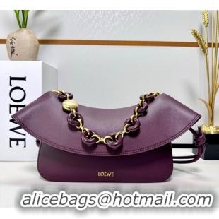 Well Crafted Loewe Medium Ola Bag In Smooth Calfskin 012518 Dark Burgundy 2025