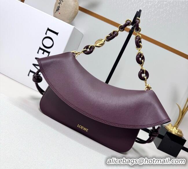 Well Crafted Loewe Medium Ola Bag In Smooth Calfskin 012518 Dark Burgundy 2025
